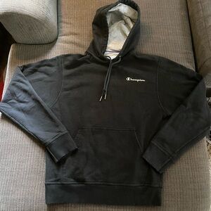 Champion Black and Gray Men's Hoodie